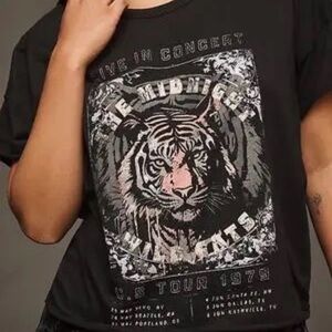 Pilcro The Midnight Wildcats Graphic Tee XL Anthropologie